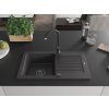 MEXEN/S - Pablo granitový dřez 1 s odkapávačem 752 x 436 mm, černá kropenatá, + sifon grafit 6510751010-76-B