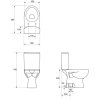 CERSANIT - WC KOMBI PARVA 217 020 3/6 SEDÁTKO PARVA DUROPLAST K27-003