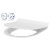 CERSANIT - WC KOMBI CREA CLEANON 011/020 OVAL, NÁDRŽKA 011 3/5, SEDÁTKO DUR SLIM WO LW ONE  K114-023-S-SET
