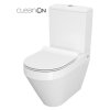 CERSANIT - WC KOMBI CREA CLEANON 011/020 OVAL, NÁDRŽKA 011 3/5, SEDÁTKO DUR SLIM WO LW ONE  K114-023-S-SET