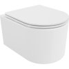 MEXEN/S - Sofia Závěsná WC mísa Rimless Tornado včetně sedátka s slow slim, duroplast, bílá lesk 30540300T