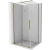 MEXEN/S - Velar sprchový kout 100 x 90, transparent, zlatá 871-100-090-01-50