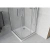 MEXEN/S - Rio Sprchový kout čtvercový 80x80, szron, chrom + vanička se sifonem 860-080-080-01-30-4010