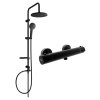 MEXEN/S - Erik sprchový sloup včetně sprchové termostatické baterie Kai, černá 77100205-70