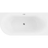 MEXEN - Mia volněstojící vana pravá 160 x 75, bílá bez krytky přepadu a zátky 52691607500P-SS