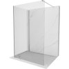 MEXEN/S - Kioto Sprchová zástěna WALK-IN 100 x 80, transparent, nikl kartáčovaná 800-100-212-97-00-080