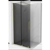MEXEN/S - Velar Sprchová zástěna posuvná Walk-in 120 x 200, grafit 8 mm, zlato 871-120-000-43-50
