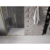 MEXEN/S - Velar L posuvné sprchové dveře 90, transparent, zlatá kartáčovaná 871-090-003-01-55
