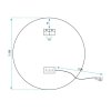 REA - Zrcadlo LED  50cm BAS HOM-05517