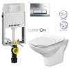 GEBERIT KOMBIFIXBasic vč. chromového tlačítka DELTA 51 + WC CERSANIT CLEANON CARINA + SEDÁTKO 110.100.00.1 51CR CA3