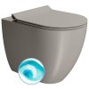 PURA WC misa stojaca, Swirlflush, 36x55cm, spodný/zadný odpad,tortora dual-mat