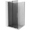 MEXEN/S - Velar L Sprchová zástěna posuvná Walk-in 120 x 200, grafit 8 mm, chrom 871-120-003-43-01
