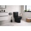 Čierne kombi WC BLACK LINE s nádržkou a sedátkom