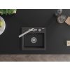 MEXEN/S - Milo granitový dřez včetně baterie Duero, černá kropenatá 6505-76-671600-00