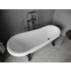 MEXEN/S - Retro volně stojící vana 170x75 cm bílá, nohy černá , sifon chrom 53251707500-70