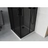 MEXEN/S - Rio sprchový kout čtverec 90x90, grafit, černá + bílá vanička se sifonem 860-090-090-70-40-4010B
