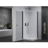 MEXEN/S - Pretoria Duo sprchový kout 90x90, transparent, černá + sprchová vanička včetně sifonu 852-090-090-70-02-4010B