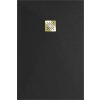 MEXEN/S - Stone+ obdélníková sprchová vanička 140 x 100, černá, mřížka zlatá 44701014-G