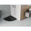 MEXEN - Sprchová vanička čtvrtkruh 80x80 cm černá 41708080