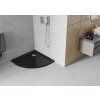 MEXEN - Sprchová vanička čtvrtkruh 90x90 cm černá 41709090