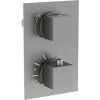 MEXEN - Cube termostatická baterie sprcha/vana 2-output grafit 77502-66