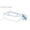 CERSANIT - VANA VIRGO 160X75 cm S301-046