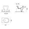 TONO bidet stojaci 36x53cm, blush mat