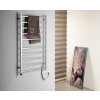 ESKINADO elektrický sušiak uterákov, hranatý, 620x1160 mm, 120 W, leštená nerez  AKCIA