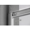 SIGMA SIMPLY štvorcová sprchová zástena 1100x1100 mm, rohový vstup, číre sklo