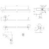 PURA držiak uterákov 122cm, chróm