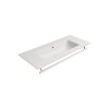 PURA keramické umývadlo Slim 102x46cm, bez otvoru, biela mat  DOPRAVA ZADARMO
