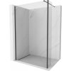 MEXEN/S - Kioto Sprchová zástěna WALK-IN 125 x 30 cm, transparent, černá 800-125-212-70-00-030