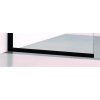 Pevná sprchová zástena Walk-in Blackie, 1200 mm, čierne profily, číre bezpečnostné sklo