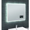 LED zrkadlo BRIGHT DIGITAL 80x65 cm, počasie, ukazovateľ vonkajšej a vnútornej teploty, barometer