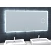 Zrkadlo s LED osvetlením, kozmetickým zrkadlom 5 x zoom, 1400x650x30 mm, nastaviteľná teplota farby svetla