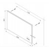 Zrkadlo s LED osvetlením 120x65 cm, bluetooth, hodinami, kalendárom, teplotou vzduchu a nastaviteľnou teplotou svetla