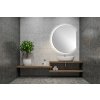 DARA CUT LED podsvietené zrkadlo 20W, ø 100x90cm, vykurovacia fólia