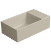 KUBE X keramické umývadlo 40x23cm, bez otvoru, pravé/ľavé, creta mat