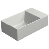 KUBE X keramické umývadlo 40x23cm, bez otvoru, pravé/ľavé, cenere mat
