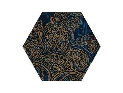 URBAN COLOURS BLUE INS HEX B glass