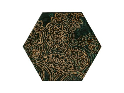 URBAN COLOURS GREEN INS HEX B glass