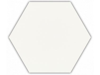 SHINY LINES BIANCO HEXAGON 19,8X17,1