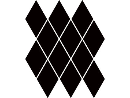 UNI MOZ Romb Pillow Nero 20,6x23,7