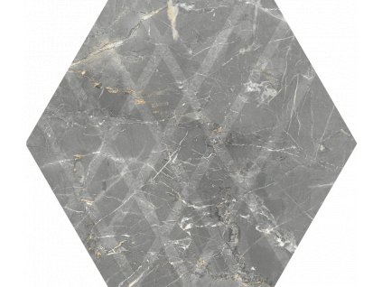 MARVELSTONE LIGHT GREY HEKSAGON MAT