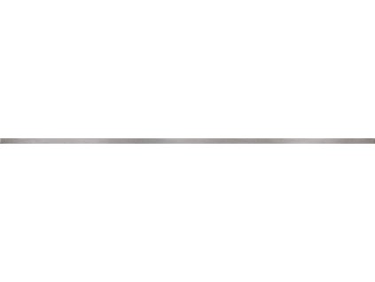 UNI LIST METAL SILVER 1X74 GLOSSY
