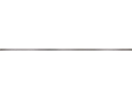 UNI LIST METAL SILVER MATT  2X59,8