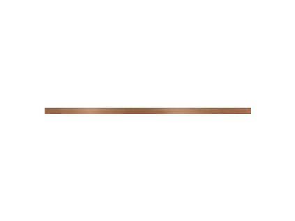 UNI LIST METAL COPPER MATT  2X59,8