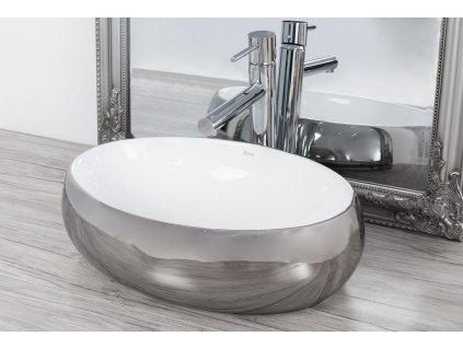 16390 rea linda 48x33 silver white pultove umyvadlo