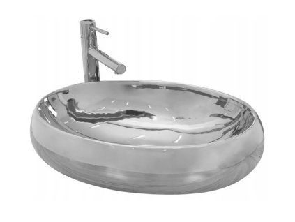 REA MELANIA 60x41 SILVER pultové umývadlo Rozmery (mm): 600x405x145