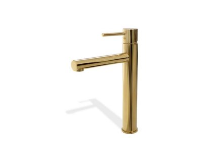 16627 rea tess high gold umyvadlova pultova stojaca bateria